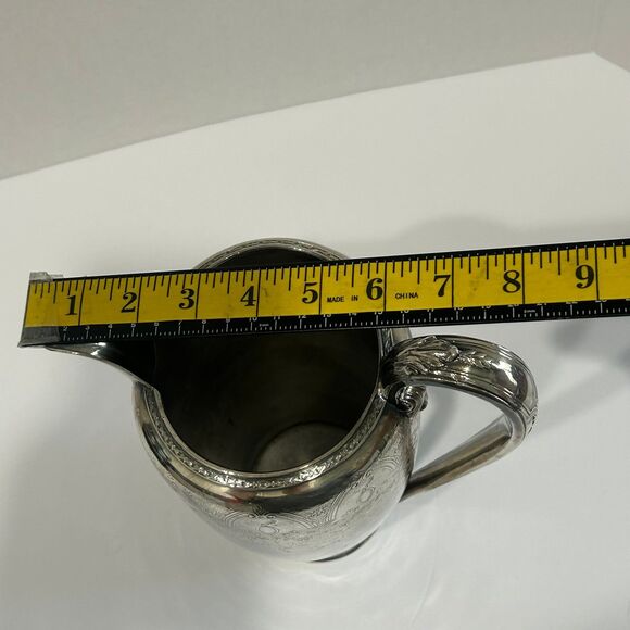 Vintage Wilcox International Water Pitcher Paisley Pattern 1.5 quarts N770 - Picture 10 of 12